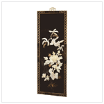 LACQUERED WOOD SCREEN W/SHELL