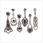 EARRINGS-FAUX MARCASITE