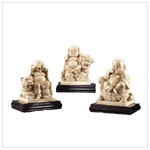 3-PC ALABASTRITE BUDDHAS