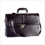 BLACK TOP GRAIN BRIEFCASE