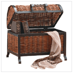 METAL RATTAN CHEST