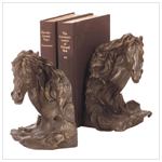 HORSE'S HEAD BOOK ENDS