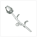 CUT GLASS SINGLE ROSE