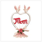 COLOR GLASS 'MOM'/HEART