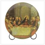 9' PLATE W/LAST SUPPER PRINT