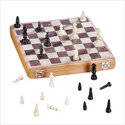 SOAPSTONE CARVED CHESS SET