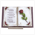 ALABASTRITE MUSICAL 'LOVE' BOOK/STAND