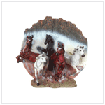 ALABASTRITE Galloping Horse 3-D Plate