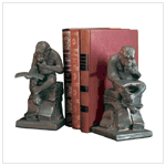 ALABASTRITE L/B MONKEY READ BOOKENDS