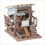 WOOD BEACH BUNGALOW BIRDHOUSE