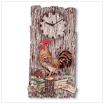 ALABASTRITE  ROOSTER WALL CLOCK