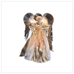 PORCELAIN ANGEL W/LIGHTED WINGS