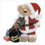 11' STUFFED SANTA BEAR W/BAG