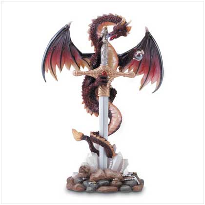 SWORD AND DRAGON STONE DISPLAY