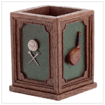 ALABASTRITE GOLF BALL/CLUB PEN HOLDR