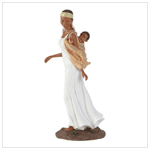 ALABASTRITE 7' MOTHER W/BABY ON BACK