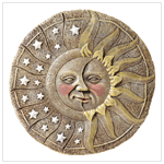 ALABASTRITE SUN & STAR GARDEN PLAQUE