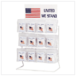AMERICAN FLAG PIN 96 PC DISPLY