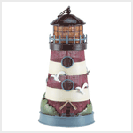 METAL PAINTED LIGHTHOUSE LAMP