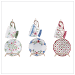 9PC. MINI CUP/SAUCER/STAND SET