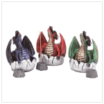 ALABASTRITE 6 PC DRAGON/EGG BURNERS