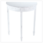 DISTRESS WHITE WOOD HALL TABLE