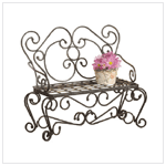 METAL RUSTIC PLANTER/BENCH