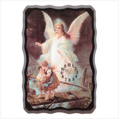 GUARDIAN ANGEL WALL CLOCK
