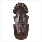 ALABASTRITE EBONY MASK WALL PLAQUE