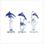 SWINGING DOLPHIN SCULPTURES