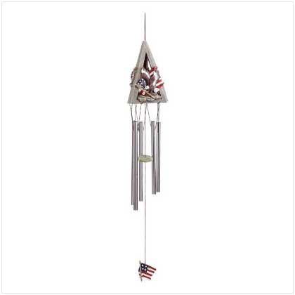 PATRIOTIC EAGLE WINDCHIME