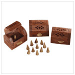 SHESHAM WOOD INCENSE BOX