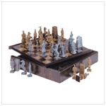 CHINESE WARRIOR CHESS SET