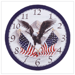 SOARING EAGLE WALL CLOCK