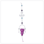 PURPLE HUMMINGBIRD FEEDER