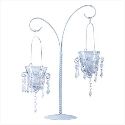 MINI-CHANDELIER VOTIVE STAND