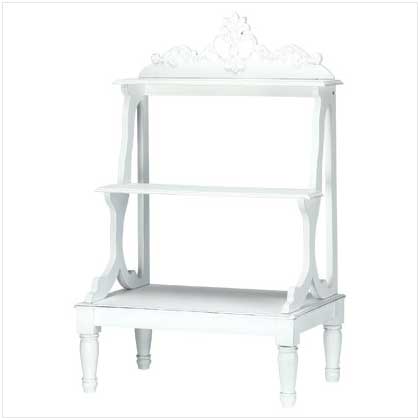 DISTRESSED WHITE MINI SHELVES