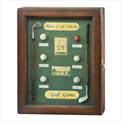 'HISTORY OF GOLF' SHADOW BOX