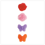 PK 4 BUTTERFLY/ROSE WAX CHIPS
