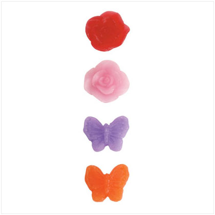 PK 4 BUTTERFLY/ROSE WAX CHIPS