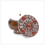 LAVENDER JEWELED LID CANDLE