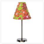 FLORAL FABRIC SHADE CANDLELAMP