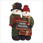 PLUSH SNOWMAN COUPLE