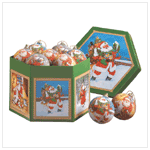 1 DZ. SANTA BALL ORNAMENTS