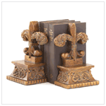 FLEUR-DE-LIS BOOKENDS