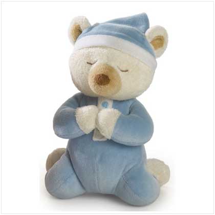 BOY'S PRAYER PLUSH BEAR