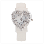 SPARKLING HEART CUFF WATCH