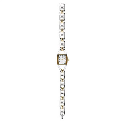 TWO-TONE METAL LINK WATCH