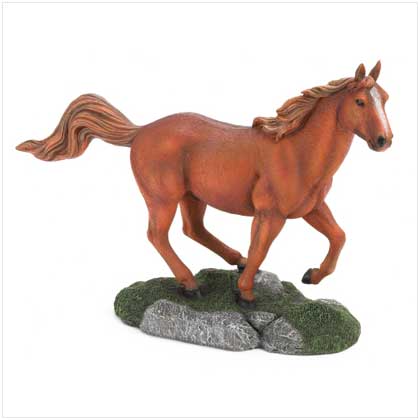 RUNNING HORSE FIGURINE
