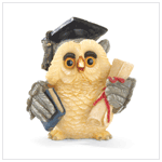 GRADUATION OWL FIGURINE